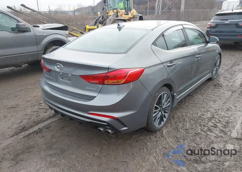 2018 Hyundai Elantra Sport z USA, uszkodzony, nr VIN KMHD04LB7JU537721